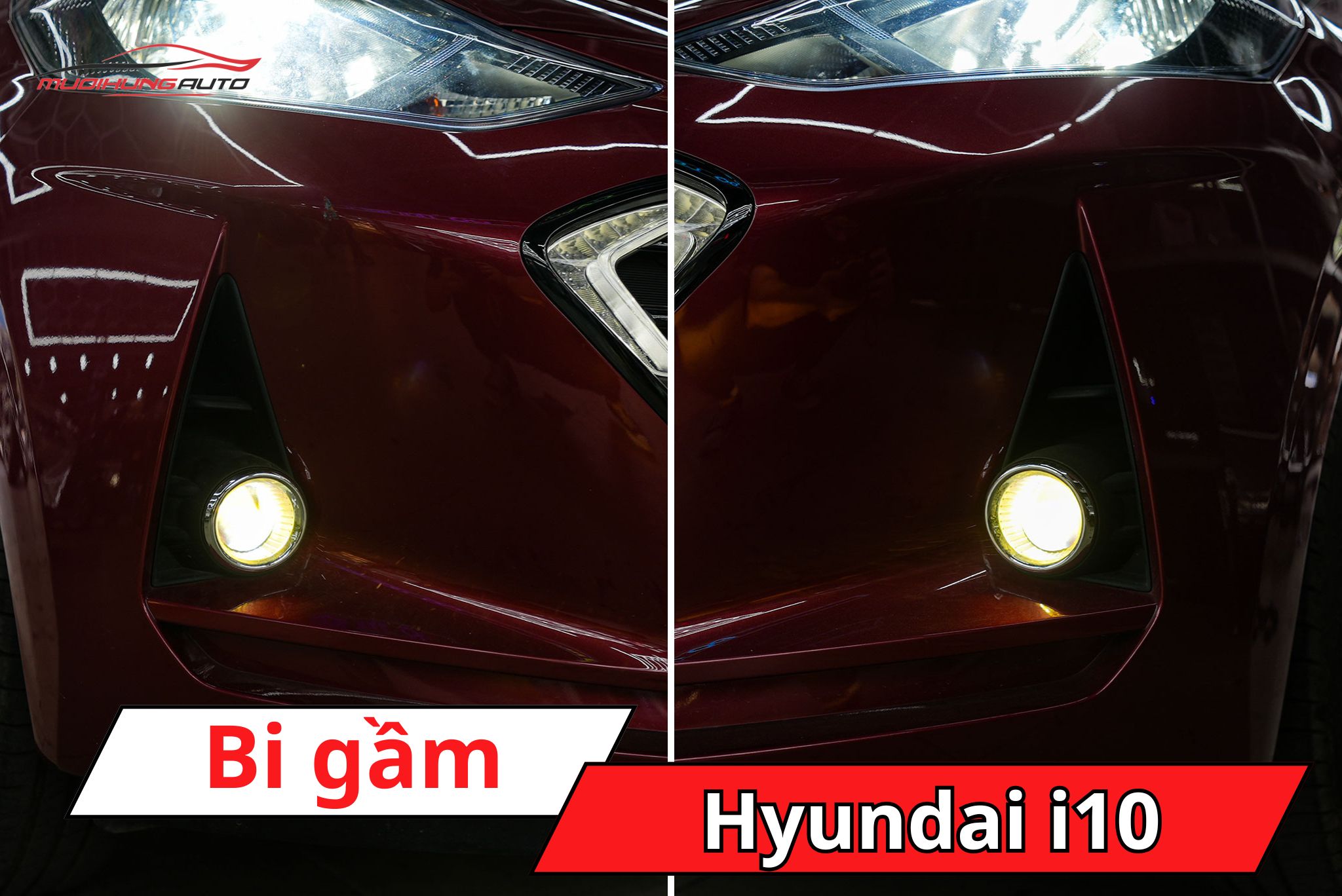 Độ bi gầm ô tô Hyundai i10