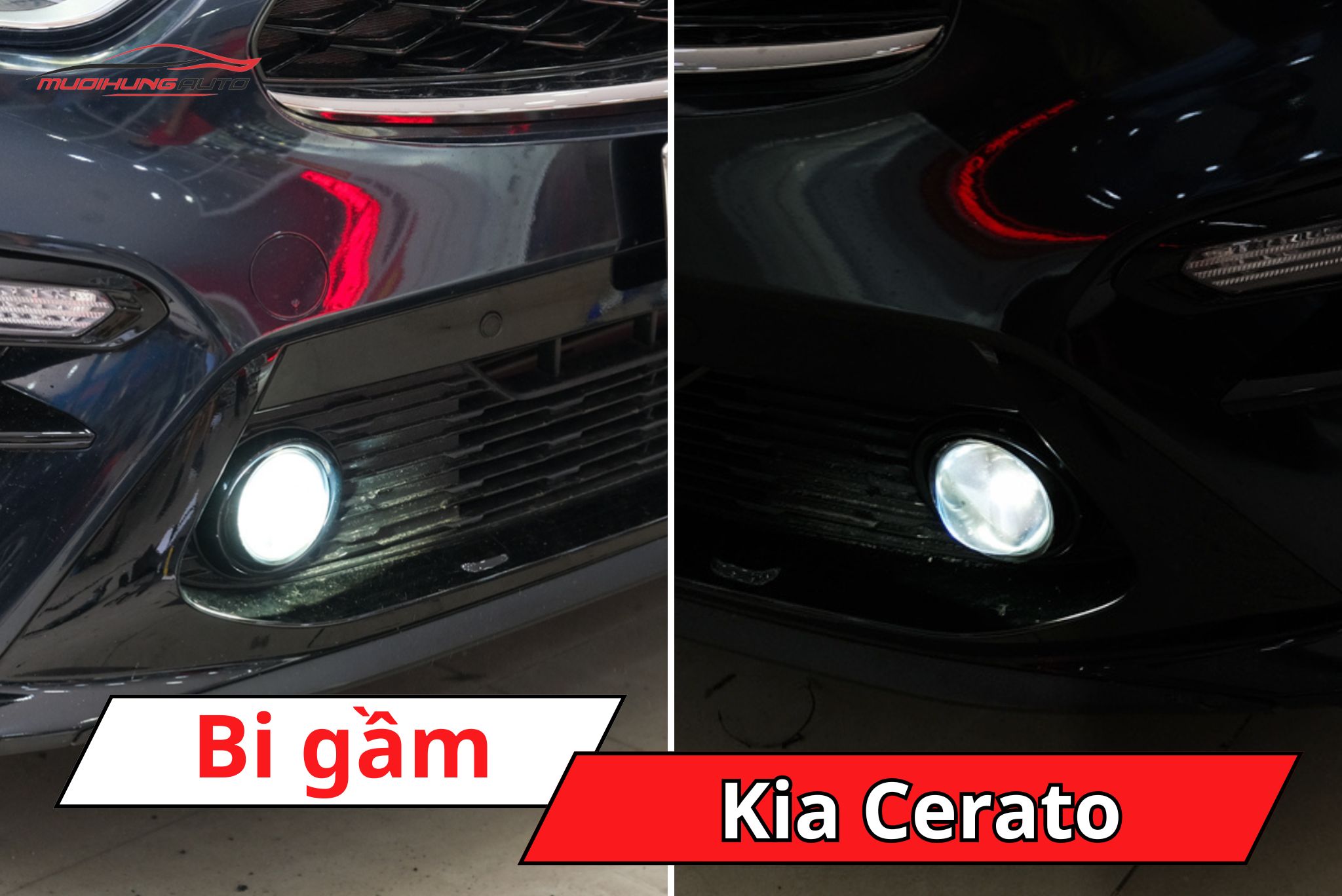 Độ bi gầm ô tô Kia Cerato