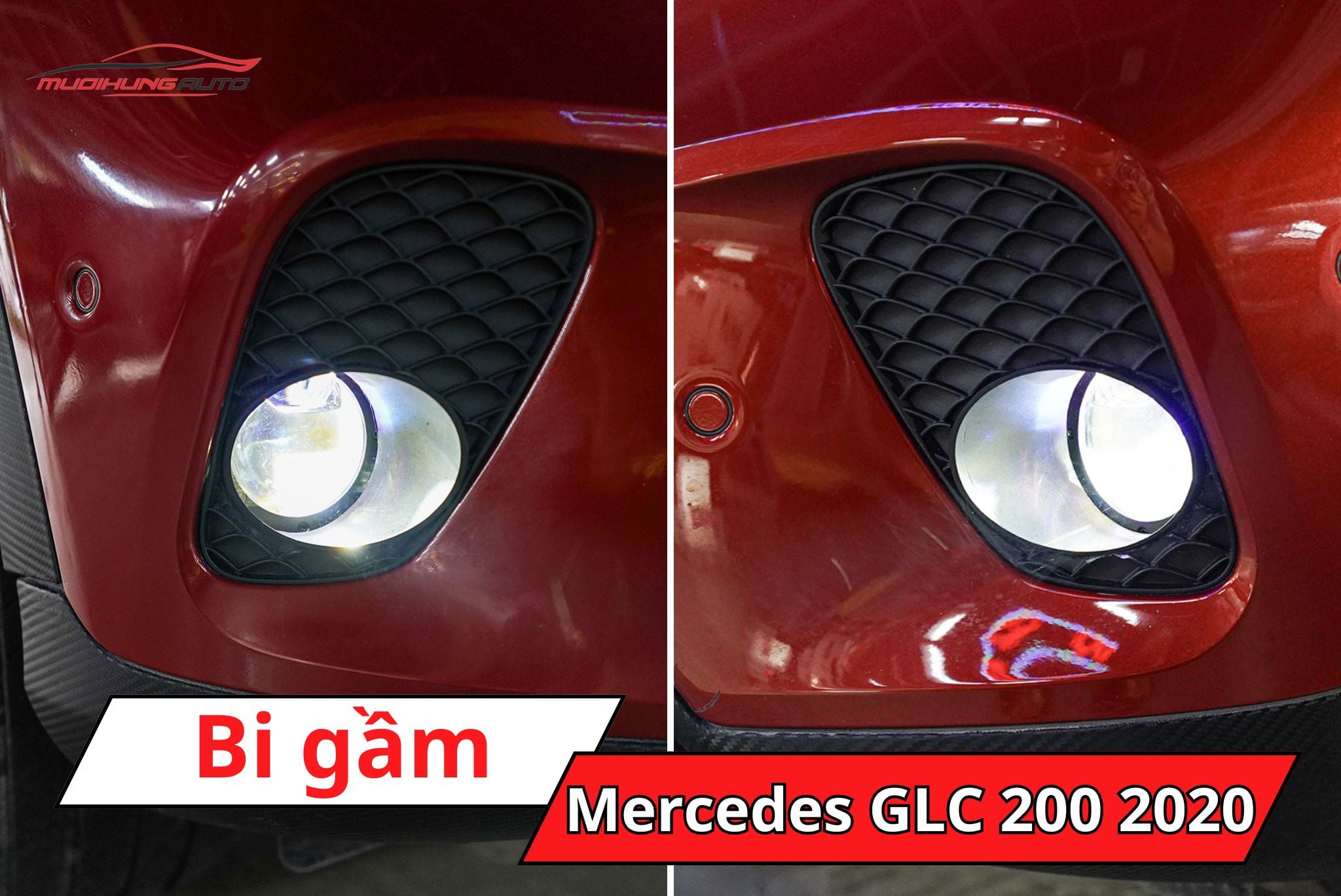 Độ bi gầm ô tô Mercedes GLC 200 2020