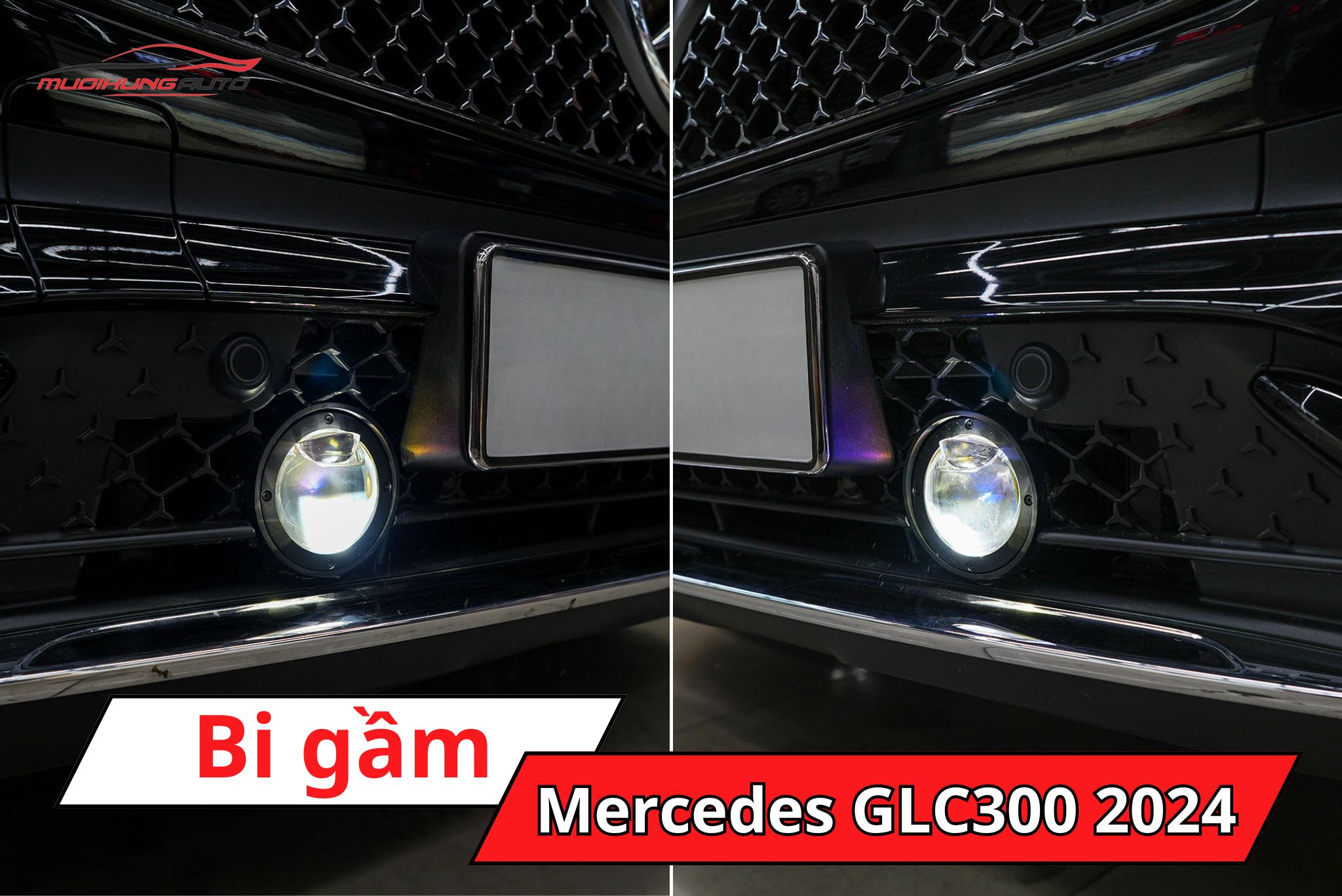 Độ bi gầm ô tô Mercedes GLC300 2024