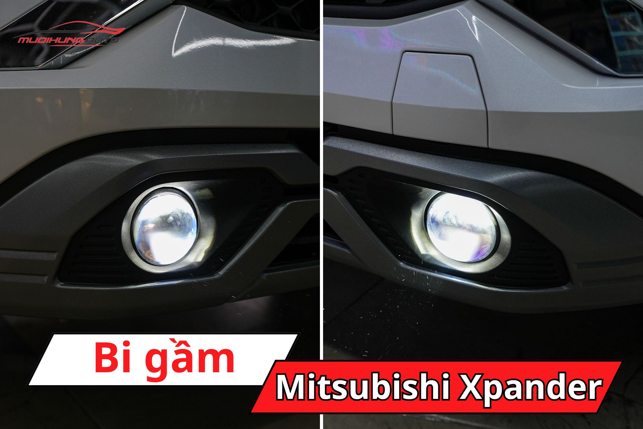 Độ bi gầm ô tô Mitsubishi Xpander