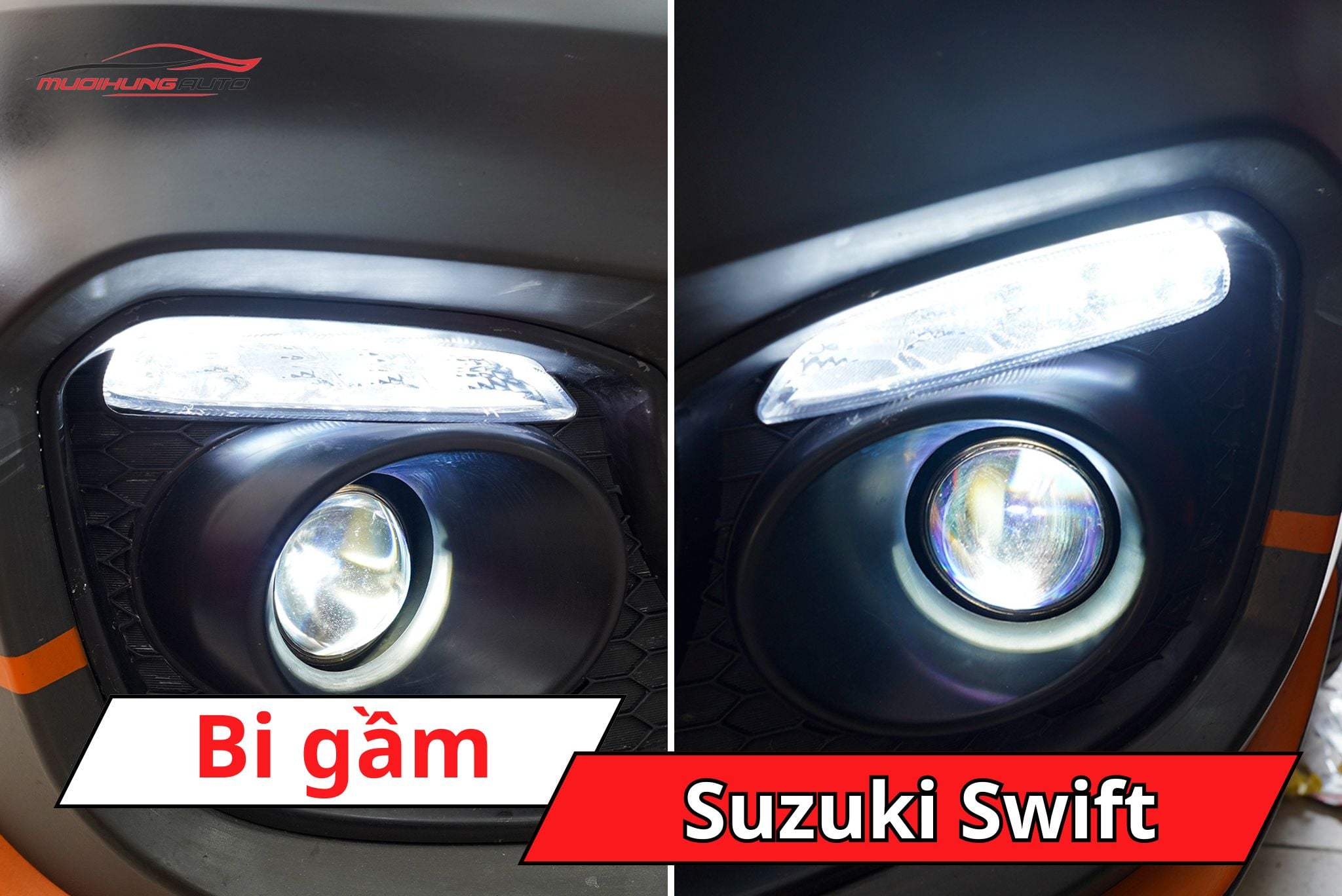Độ bi gầm ô tô Suzuki Swift