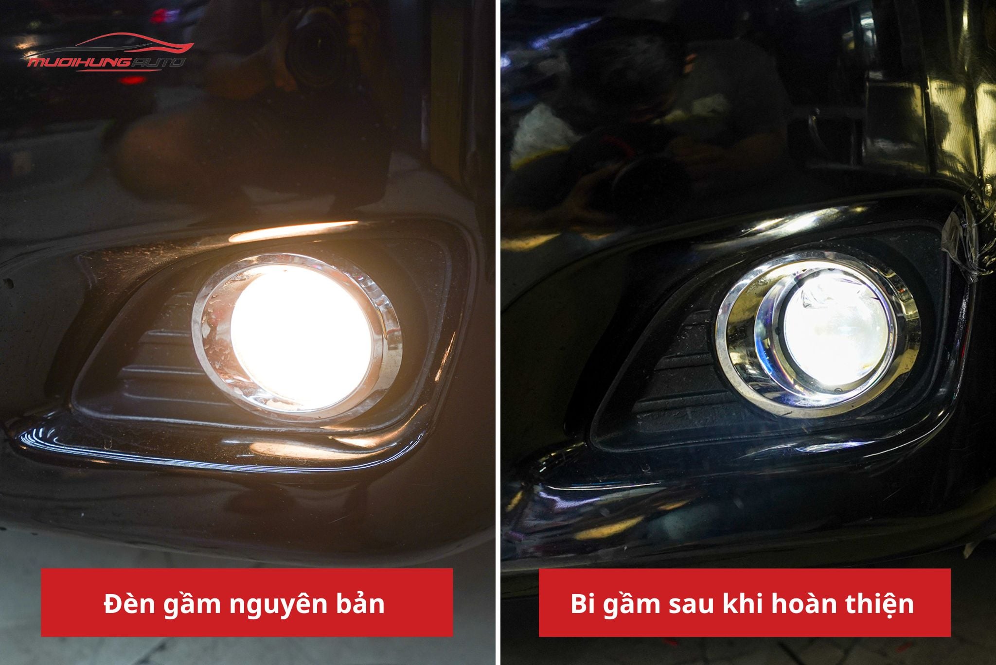 Độ bi gầm ô tô Toyota Camry