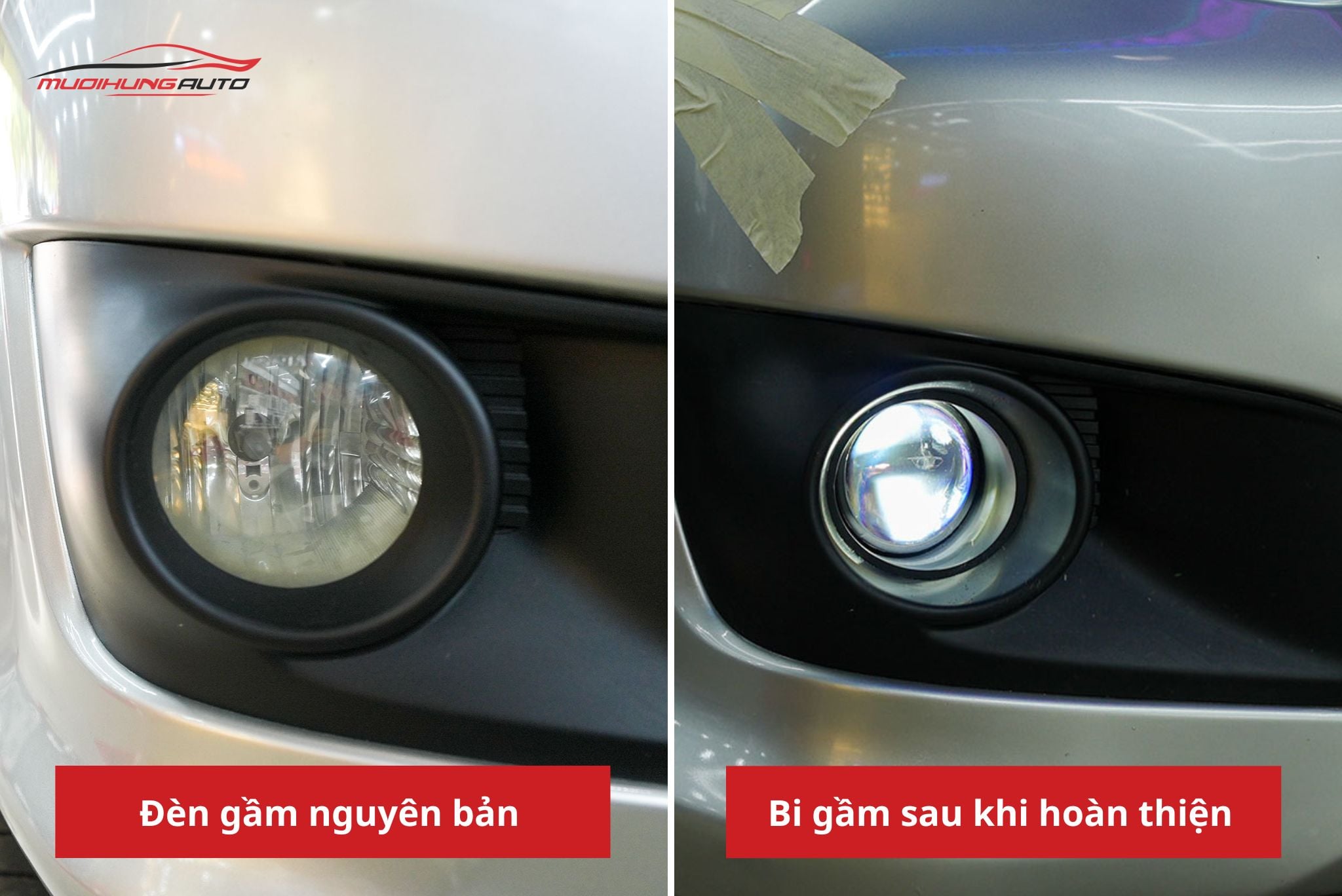 Độ bi gầm ô tô Toyota Fortuner