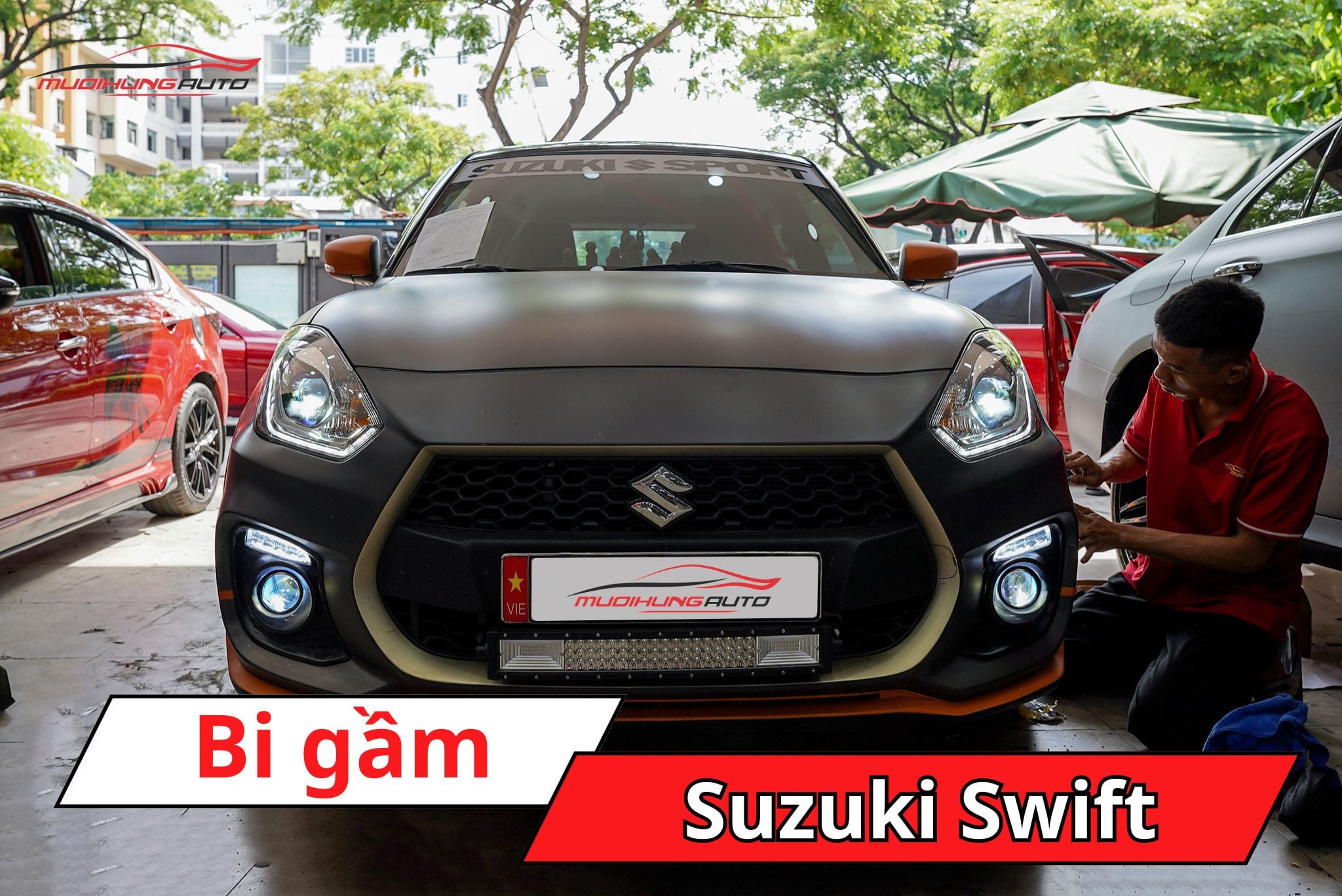 Độ bi gầm Suzuki Swift