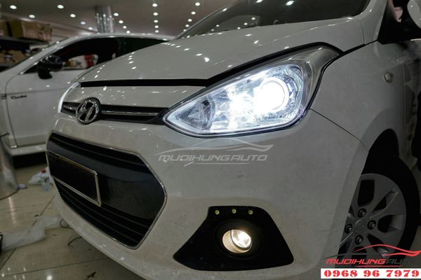 Độ Bi xenon cho đèn pha Hyundai I10 chuyên nghiệp 01