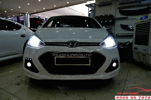 Độ Bi xenon cho đèn pha Hyundai I10 chuyên nghiệp 06