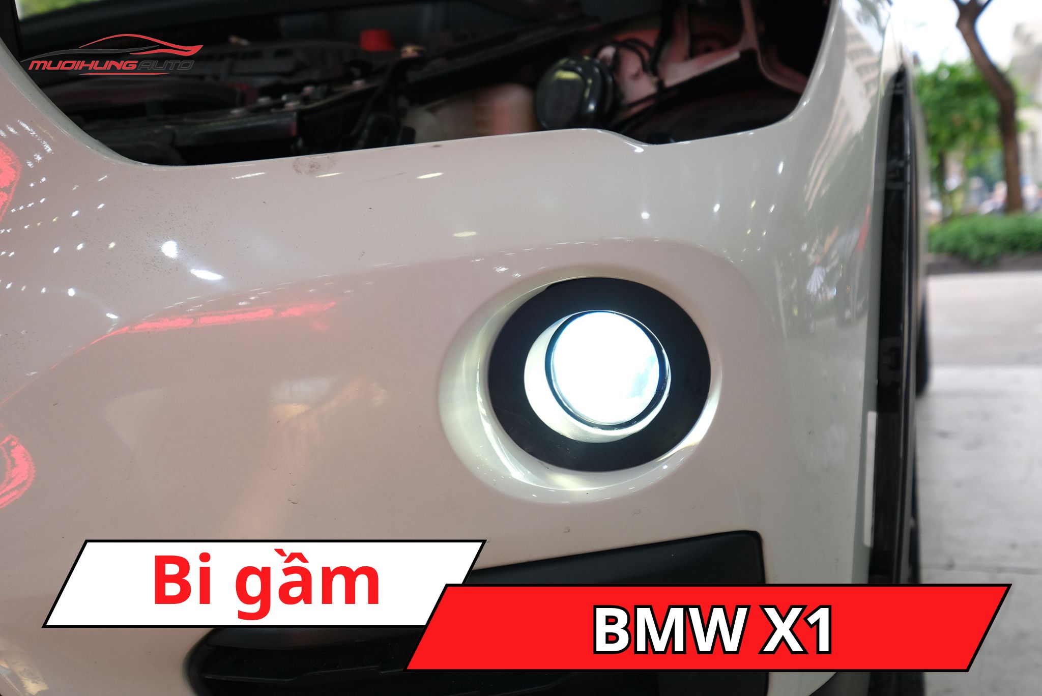 Độ đèn bi gầm BMW X1
