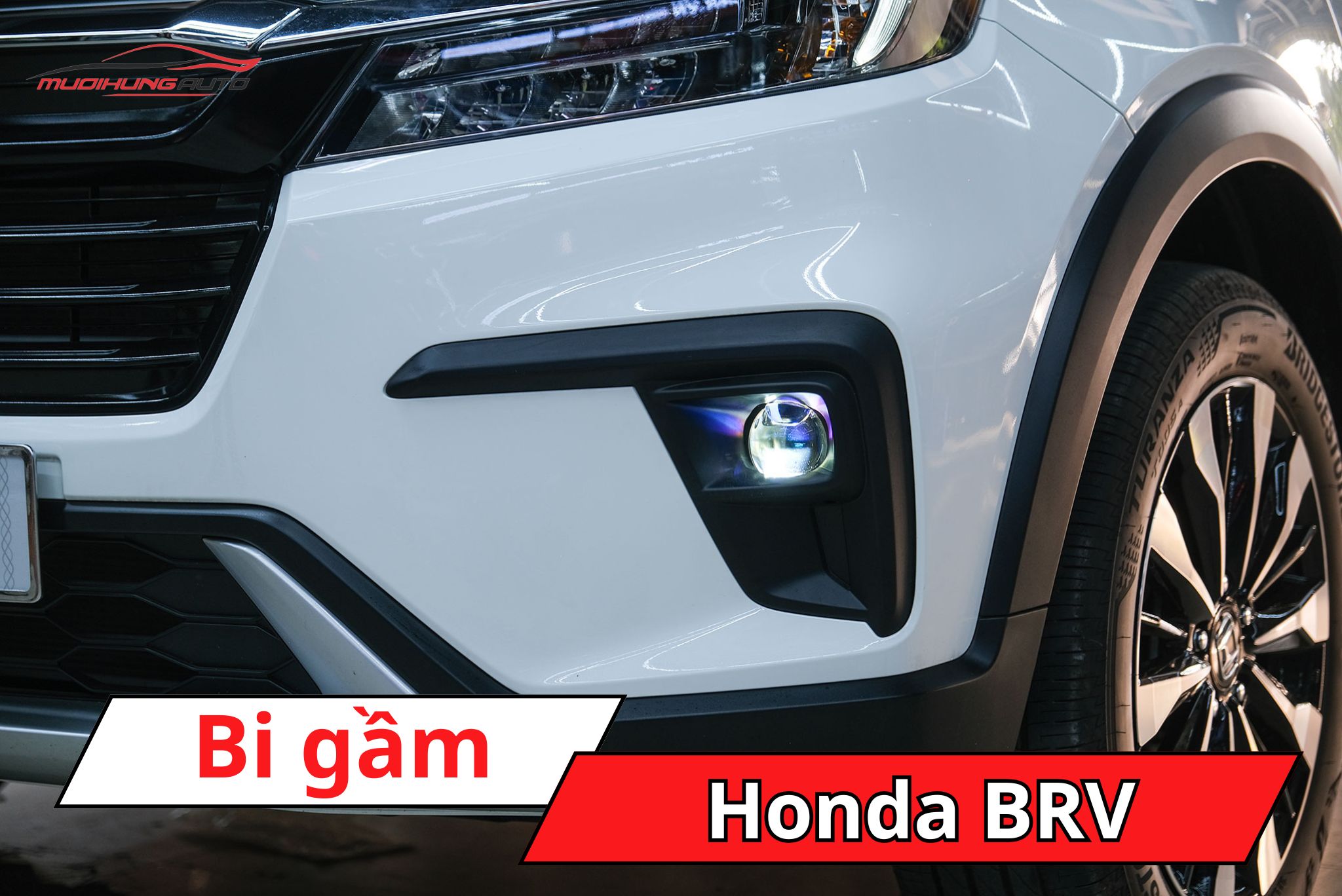 Độ đèn bi gầm Honda BRV