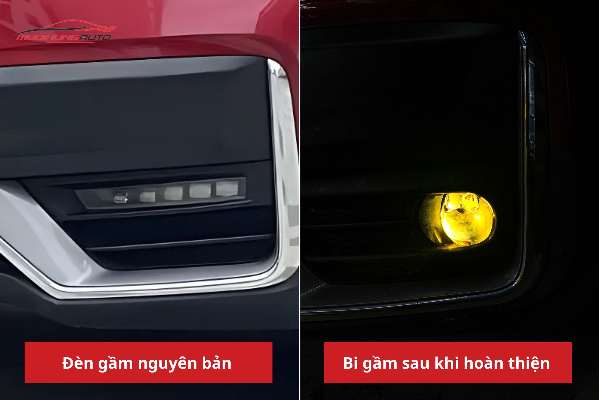 Độ đèn bi gầm Honda CRV 2022