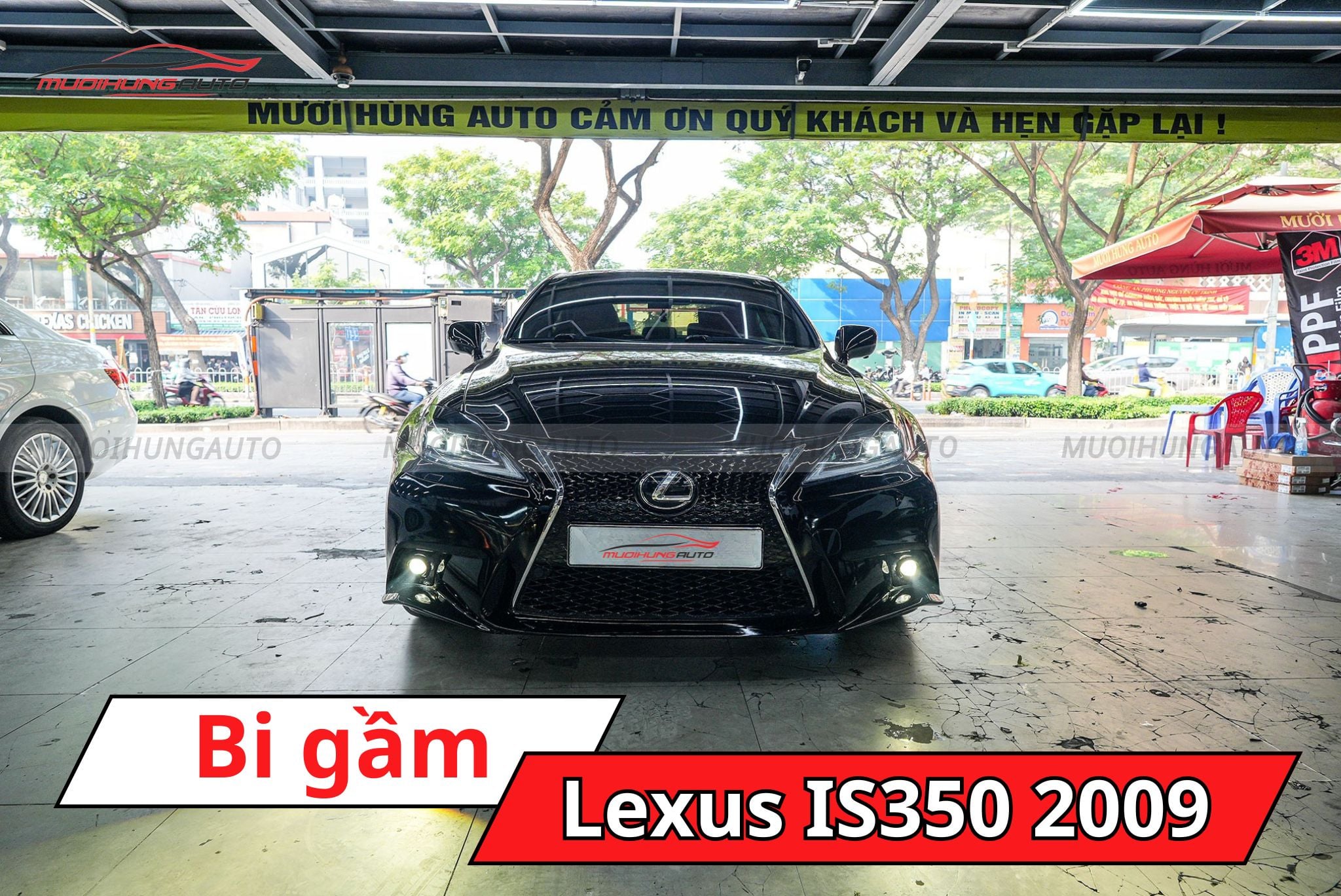 Độ đèn bi gầm Lexus IS350 2009