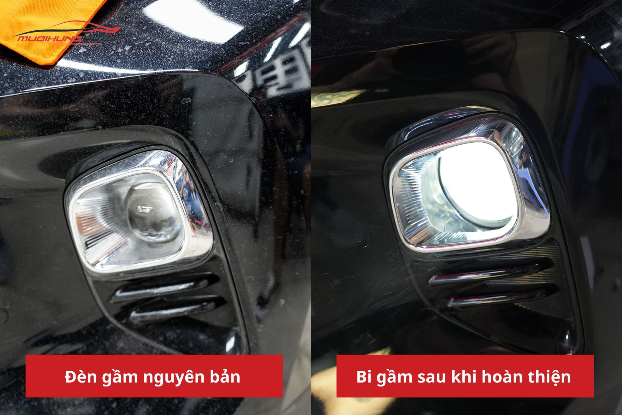 Độ đèn bi gầm ô tô Kia Sonet