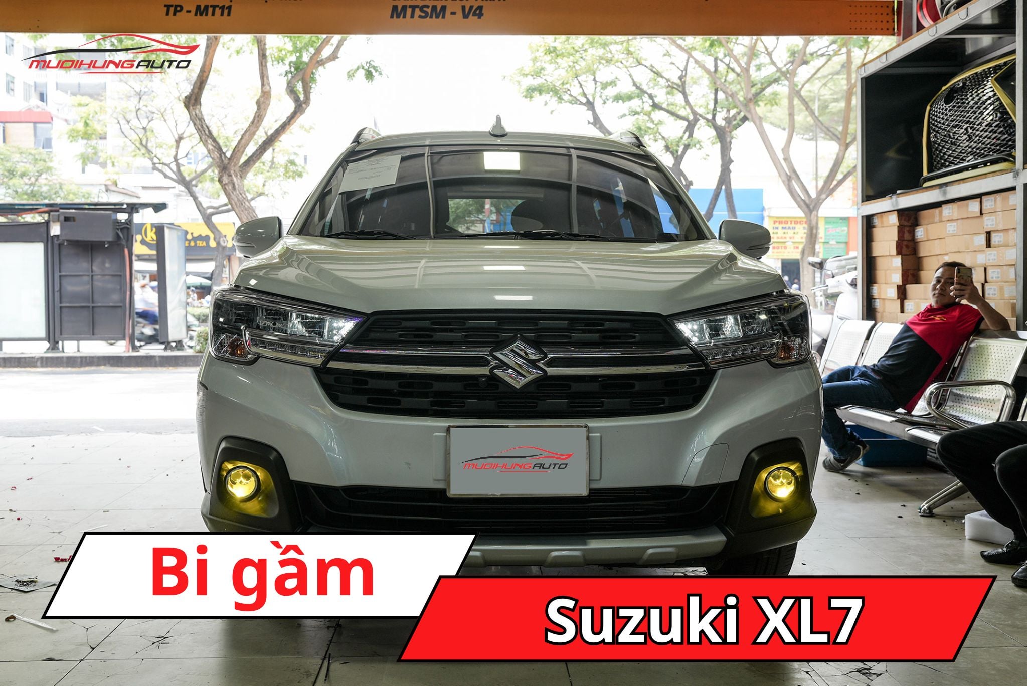 Độ đèn bi gầm ô tô Suzuki XL7