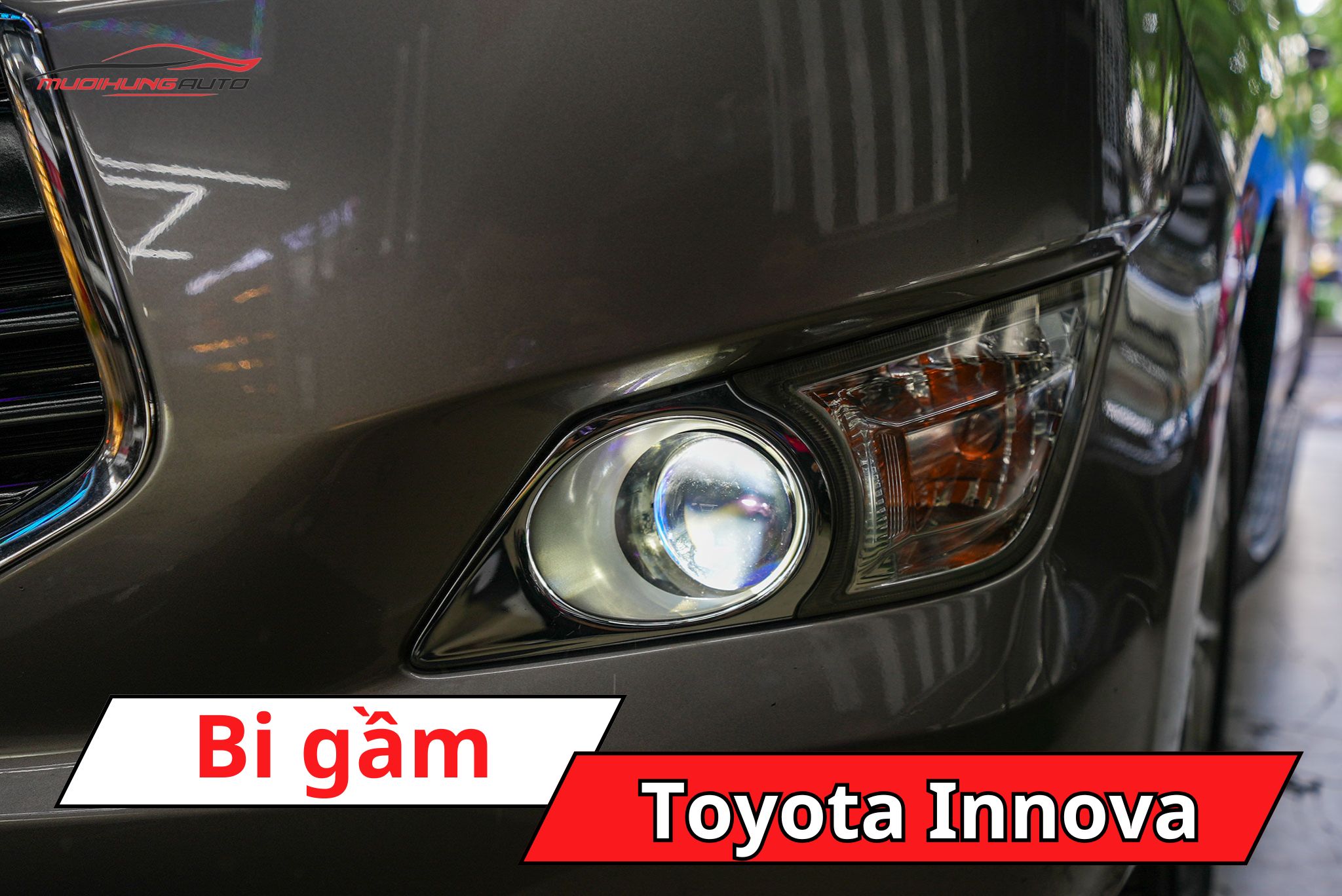 Độ đèn bi gầm ô tô Toyota Innova