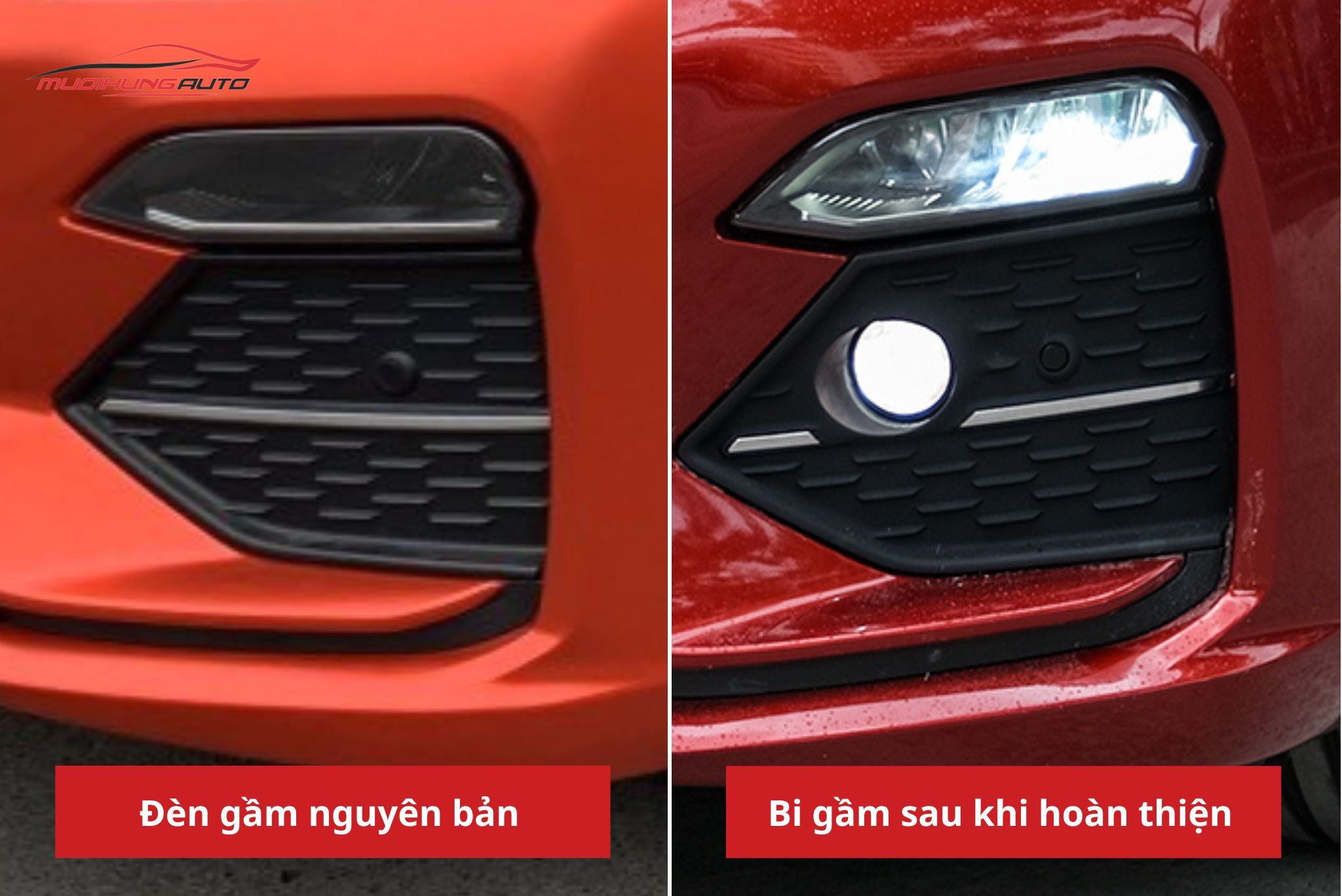 Độ đèn bi gầm ô tô Vinfast LUX A2.0
