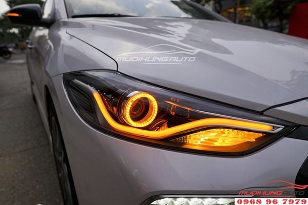 Độ đèn Led pha Hyundai Elantra 2018 chuyên nghiệp 03