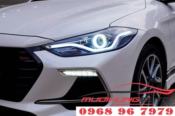 Độ đèn Led pha Hyundai Elantra 2018 chuyên nghiệp 02