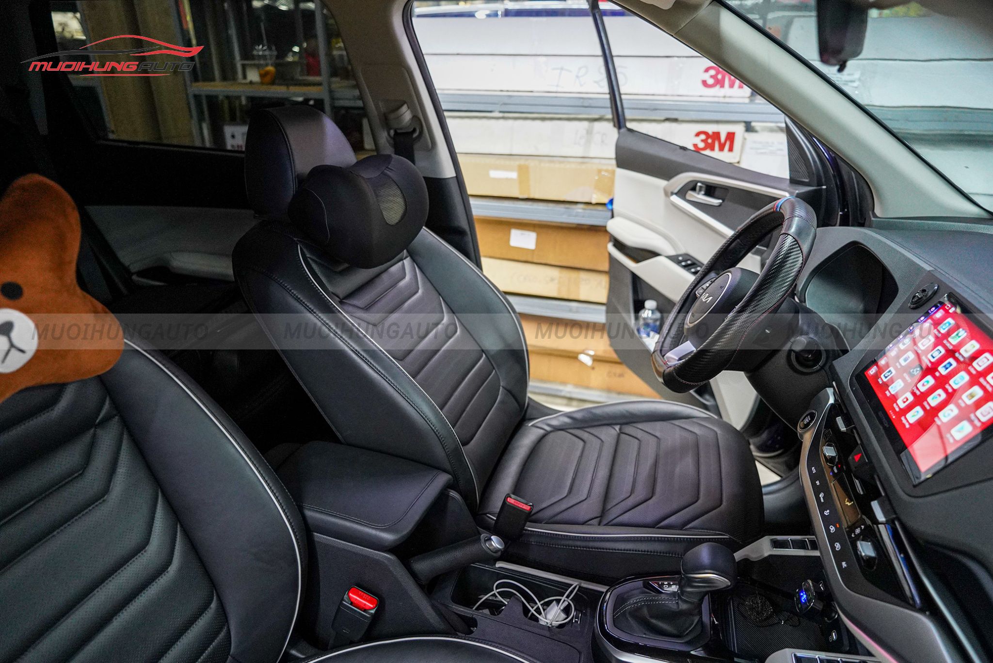 Độ ghế chỉnh điện cho Kia Carens 2023