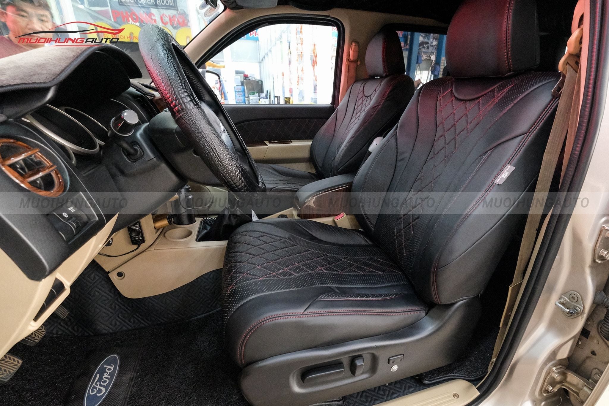 Độ ghế chỉnh điện cho ô tô Ford Everest