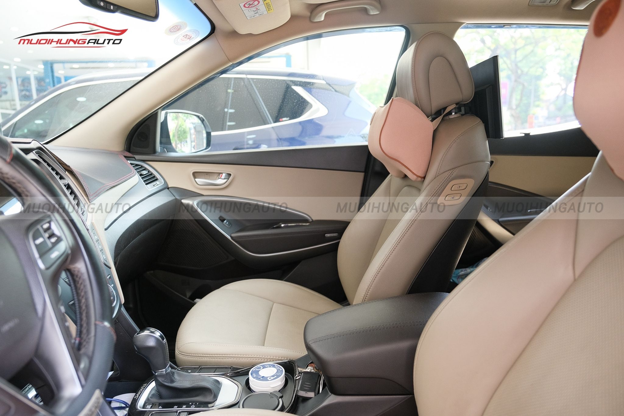 Độ ghế chỉnh điện cho ô tô Hyundai Santafe