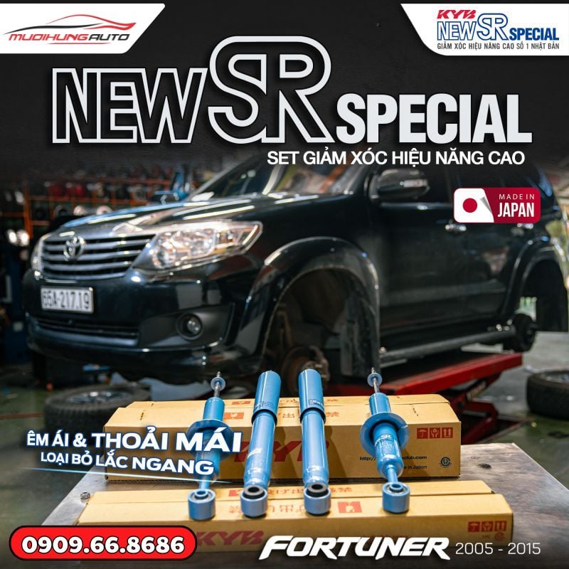 Độ giảm xóc ô tô KYB Fortuner 2005-2015