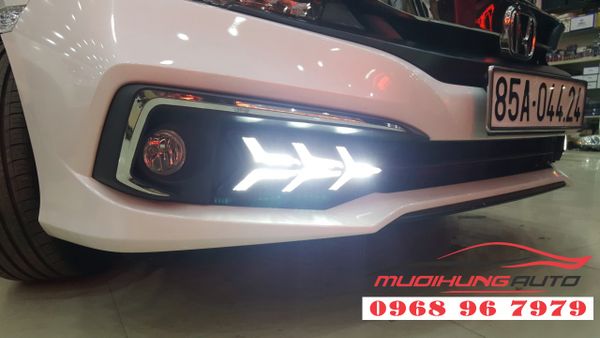 Độ LED cản trước Honda Civic 2019 RS chính hãng 02