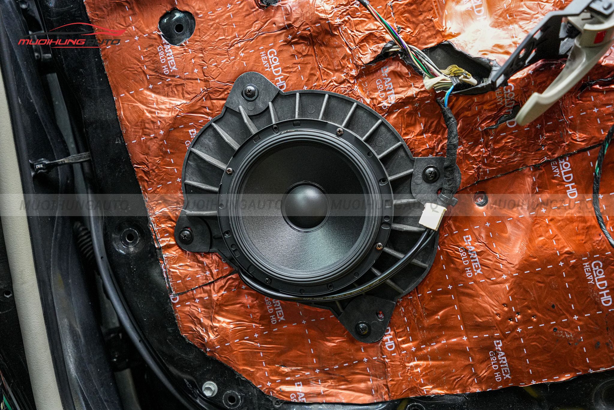 Độ loa cánh cửa cho xe ô tô Toyota Camry 2009