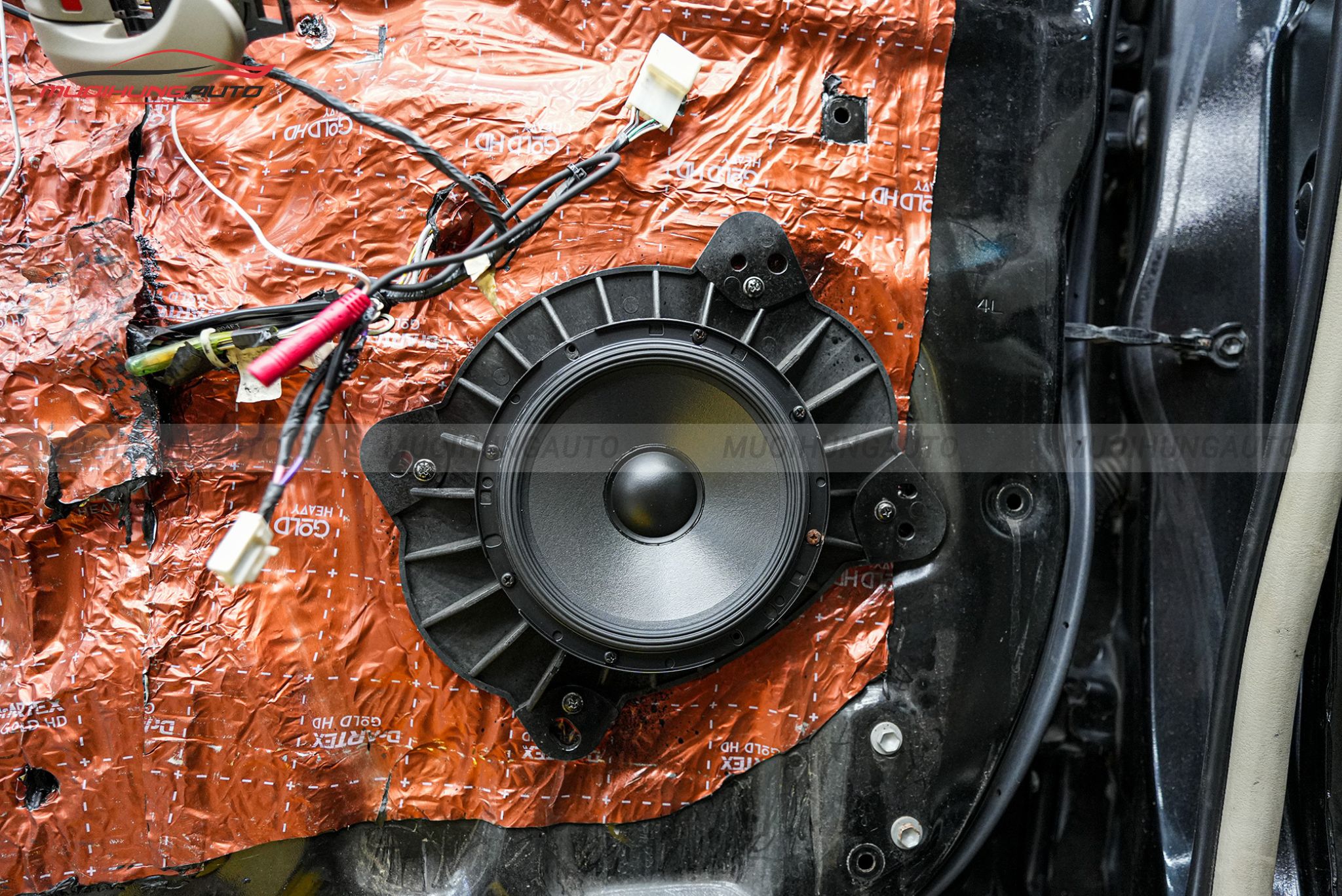 Độ loa cánh cửa Toyota Camry 2009