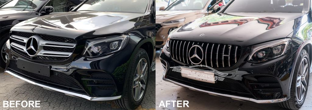 Độ Mặt Ga Lăng Cho Xe Mercedes GLC 2015 - 2019 Tại TPHCM – MƯỜI HÙNG AUTO