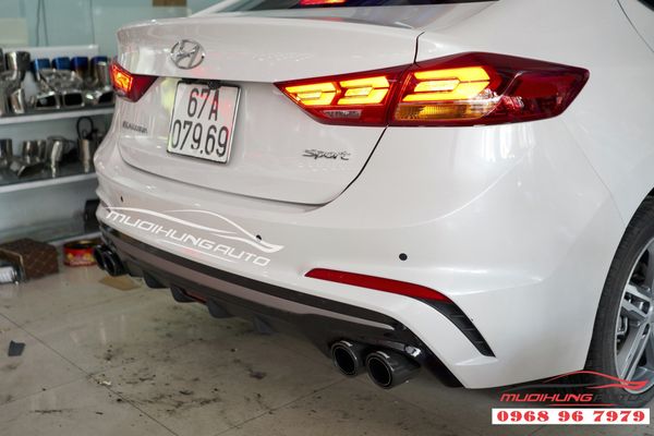 Độ pô Akrapovic thể thao Hyundai Elantra mới nhất 2019 11