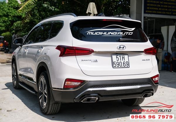 Độ pô nguyên cây zin theo xe Hyundai Santafe 2019 02