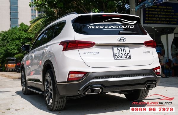 Độ pô nguyên cây zin theo xe Hyundai Santafe 2019 09