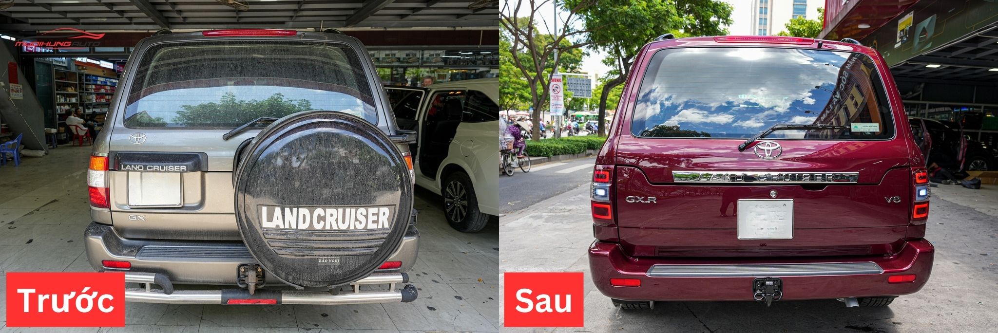 Sơn Đổi Màu Xe Ô Tô Toyota Land Cruiser 2005