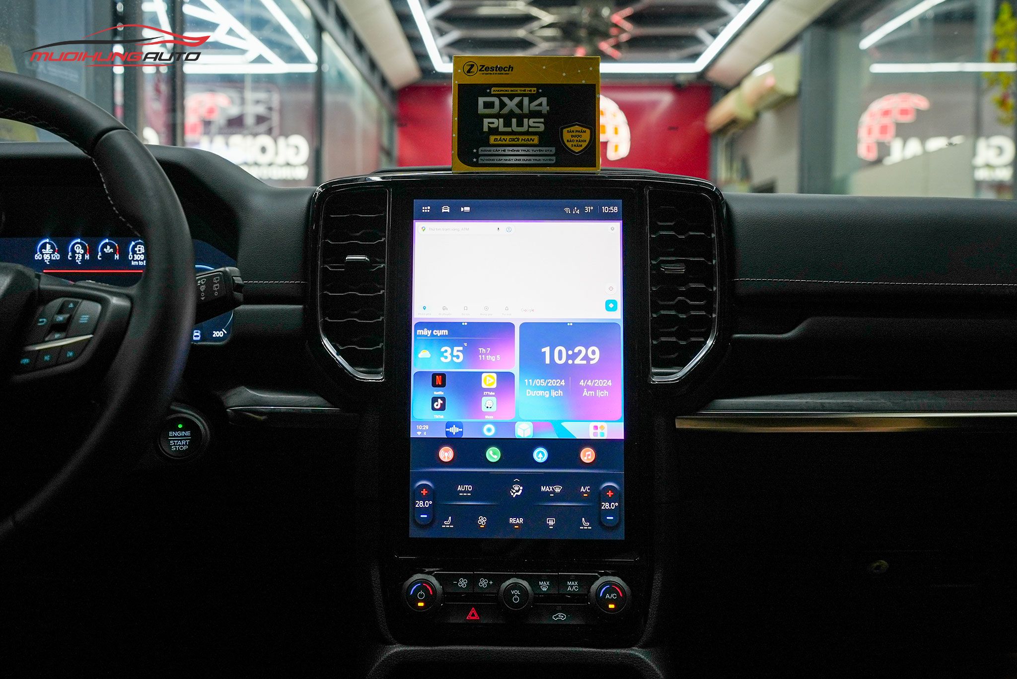 Lắp Zestech DX14 Plus Cho Xe Ford Ranger 2024
