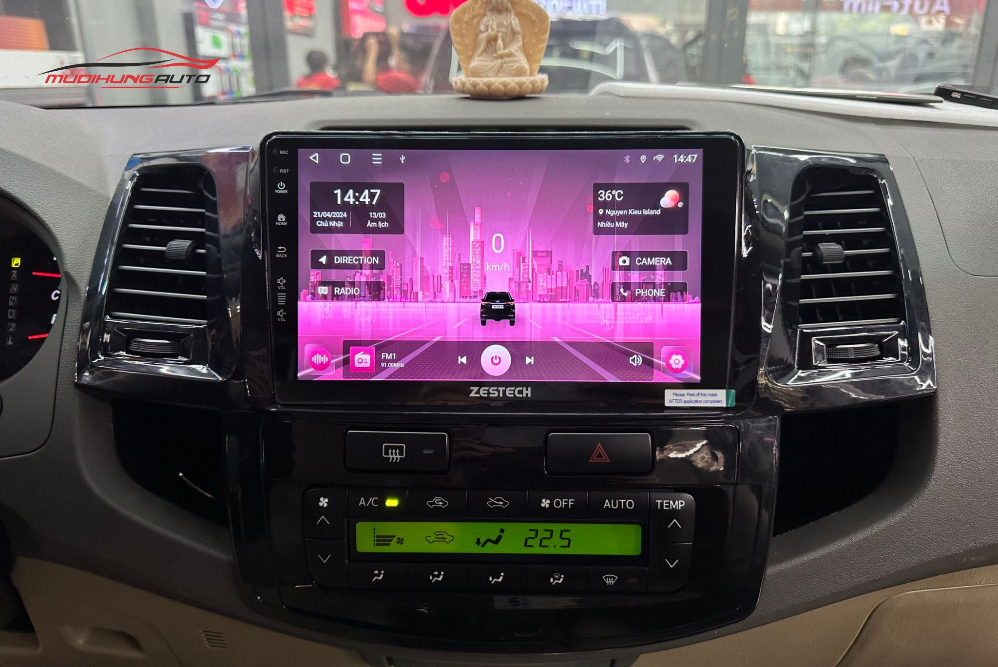Lắp Màn Hình Zestech S100J Cho Xe Ô Tô Toyota Fortuner