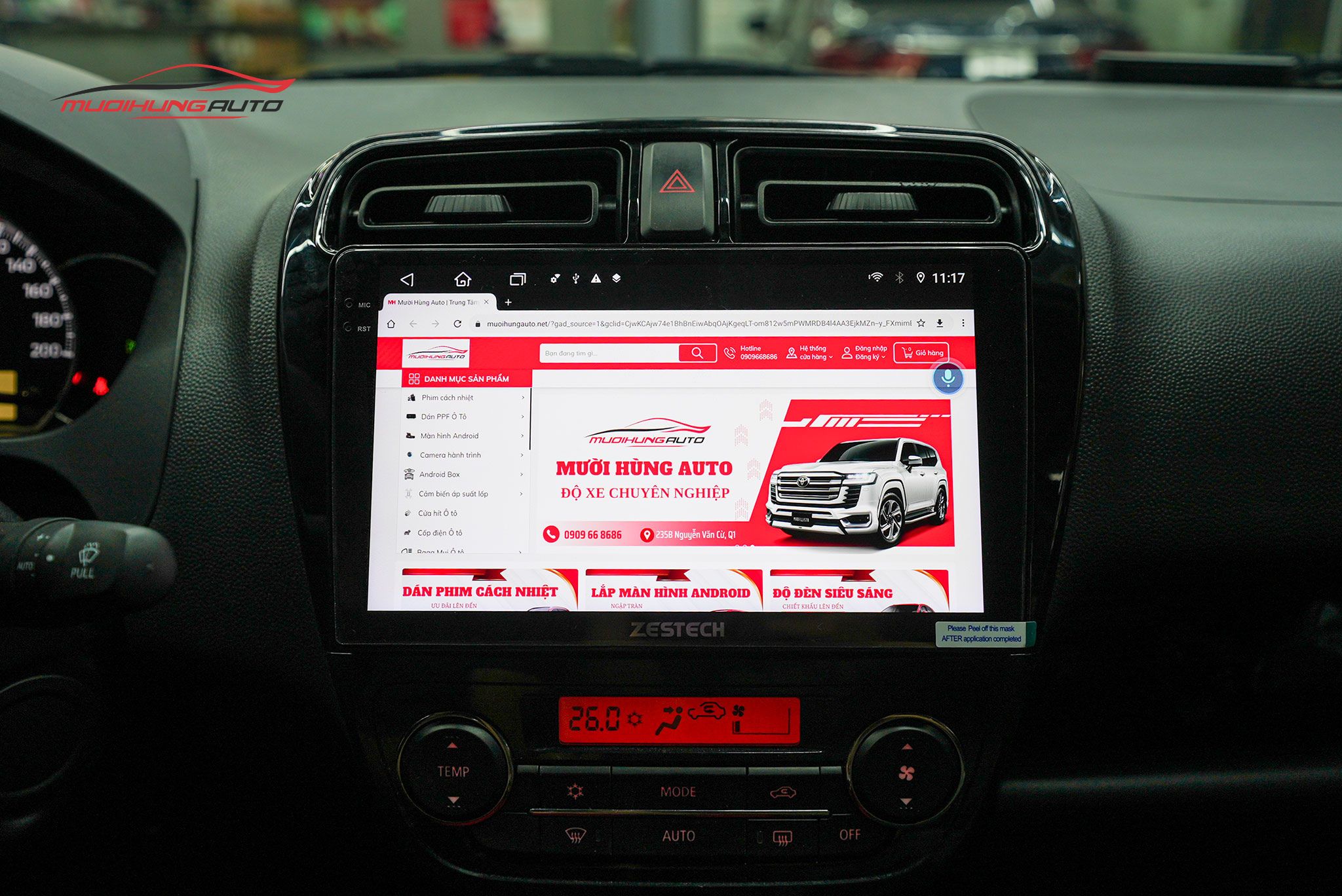 Lắp Màn Hình Zestech Z18 360 Cho Xe Mitsubishi Attrage