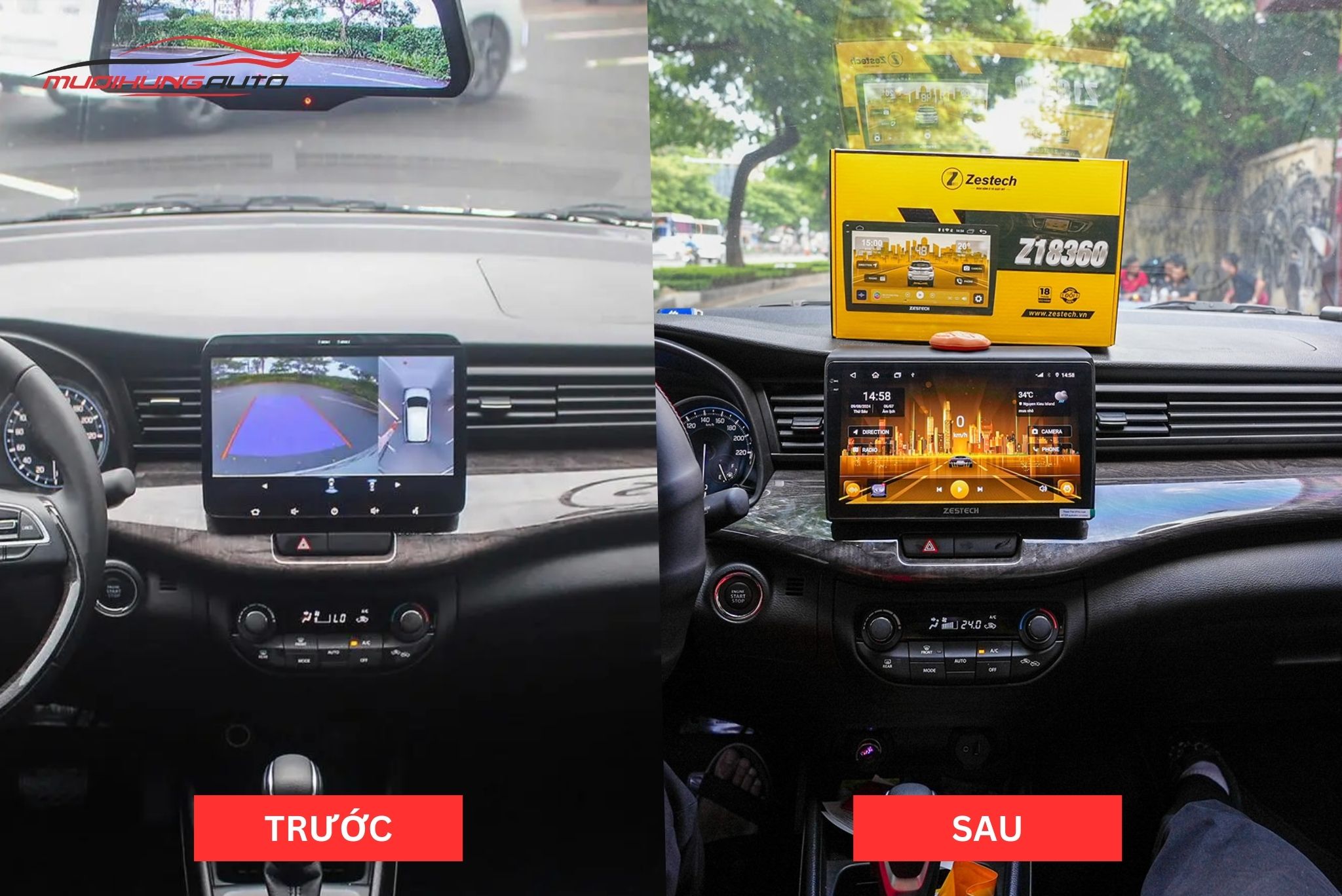 Lắp Màn Hình Zestech Z18 360 Cho Xe Suzuki Ertiga 2023
