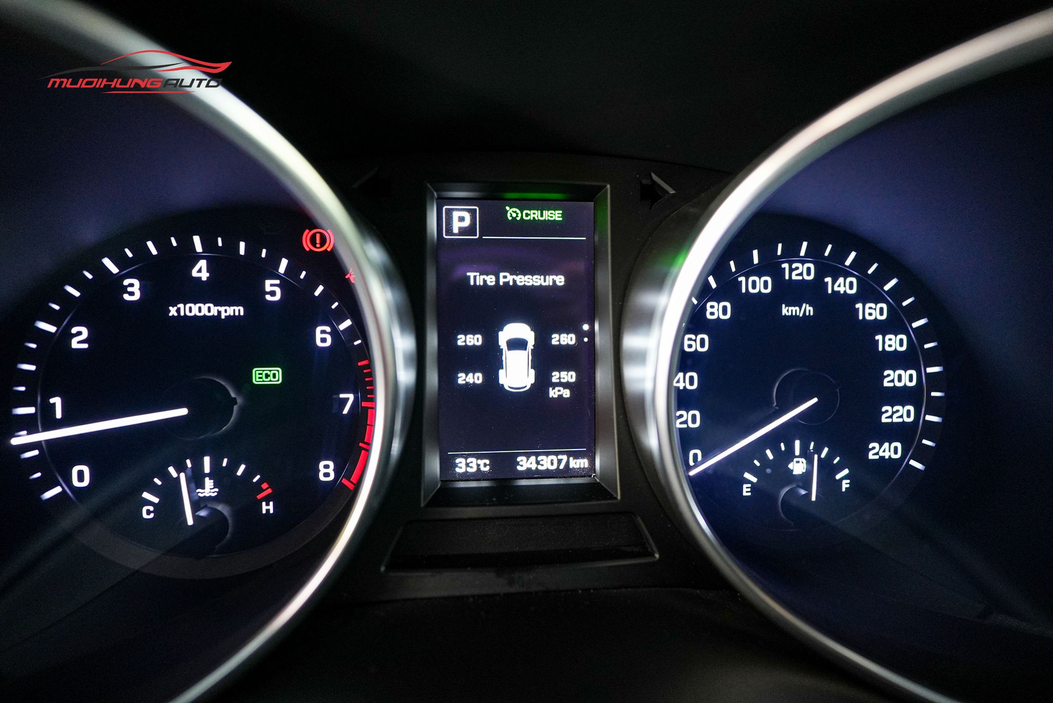 Lắp cảm biến áp suất lốp ICAR Ellisafe i34 cho Hyundai Santafe 2015