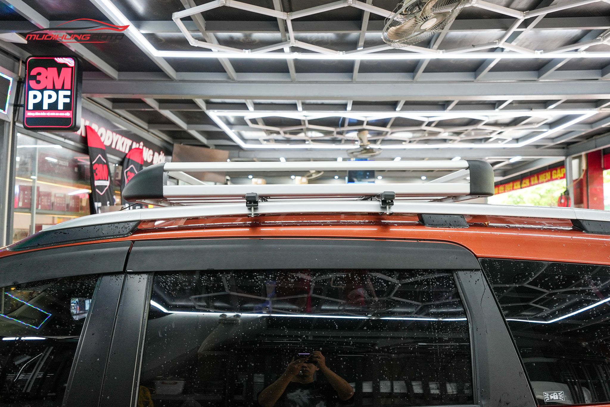 Lắp baga mui vuông Yaki 127cm CP-307 cho xe Suzuki XL7