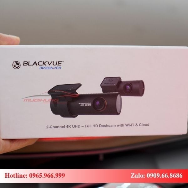Gắn Camera Hành Trình Blackvue DR900 2CH Cho Santafe