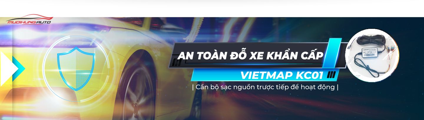 Ghi hình khẩn cấp, an toàn khi đỗ xe với Vietmap KC01