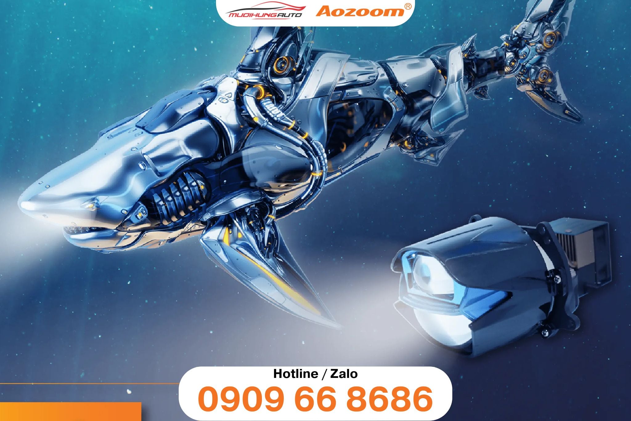 Giá đèn bi Laser Aozoom MTAZ Megalodon