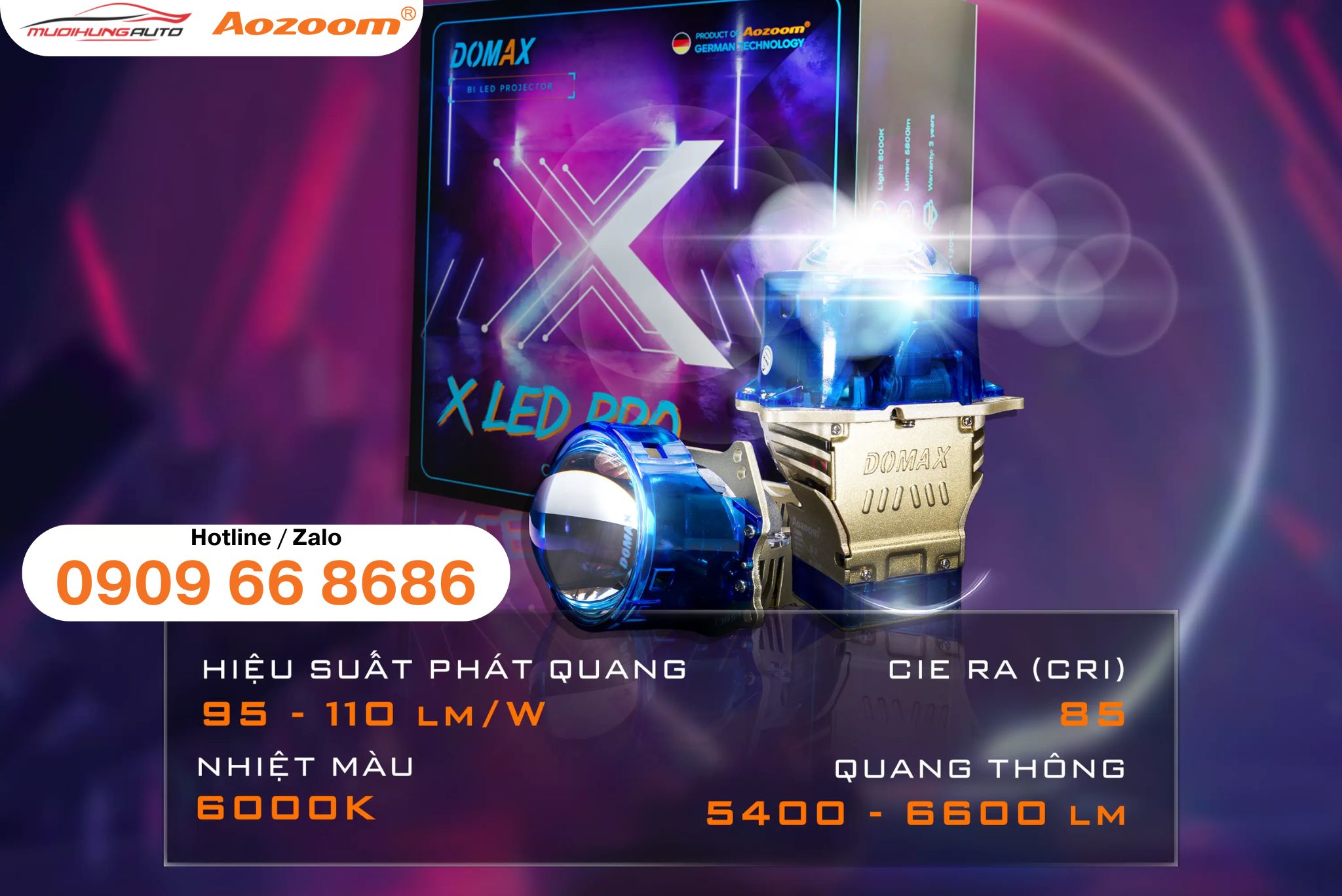 Giá đèn bi LED Aozoom DOMAX X LED Pro