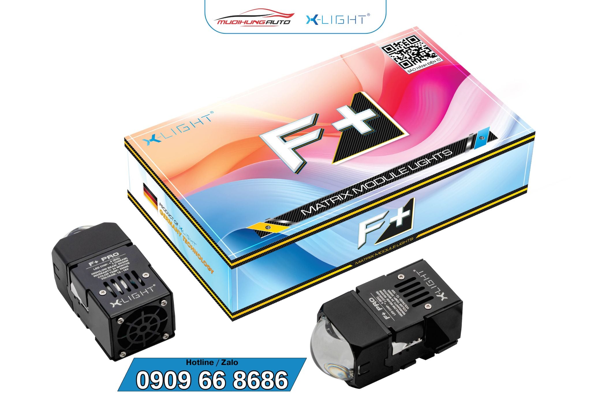 Giá đèn bi LED mini GTR X-Light F+ Pro New 2024