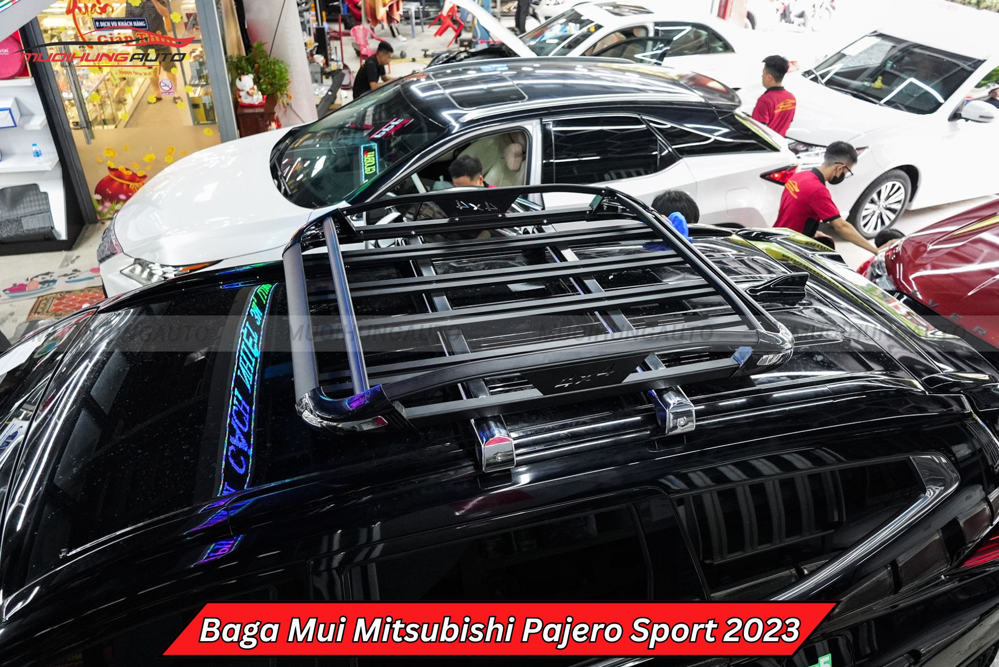 Giá đồ nóc xe Mitsubishi Pajero Sport 2023