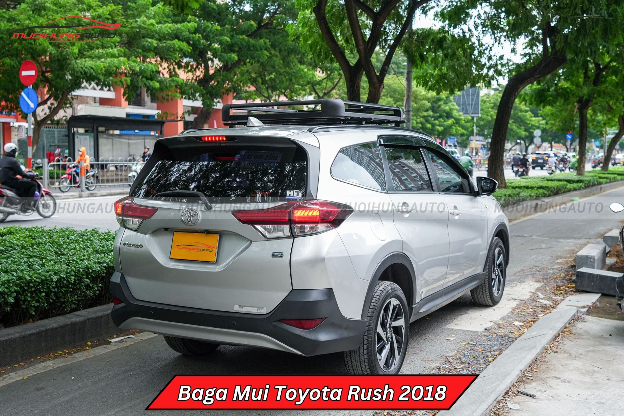Giá đồ nóc xe Toyota Rush 2018