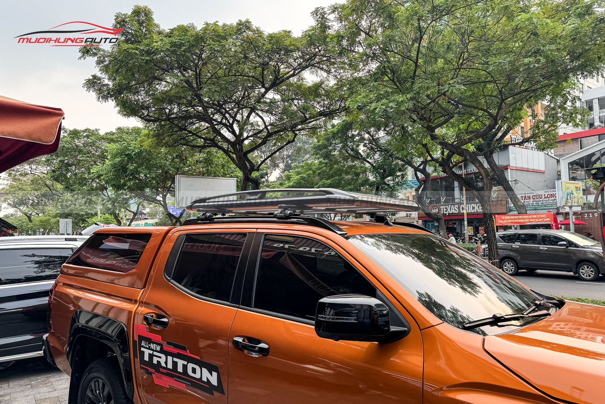 Giá nóc baga mui Carryboy Mitsubishi Triton 2024