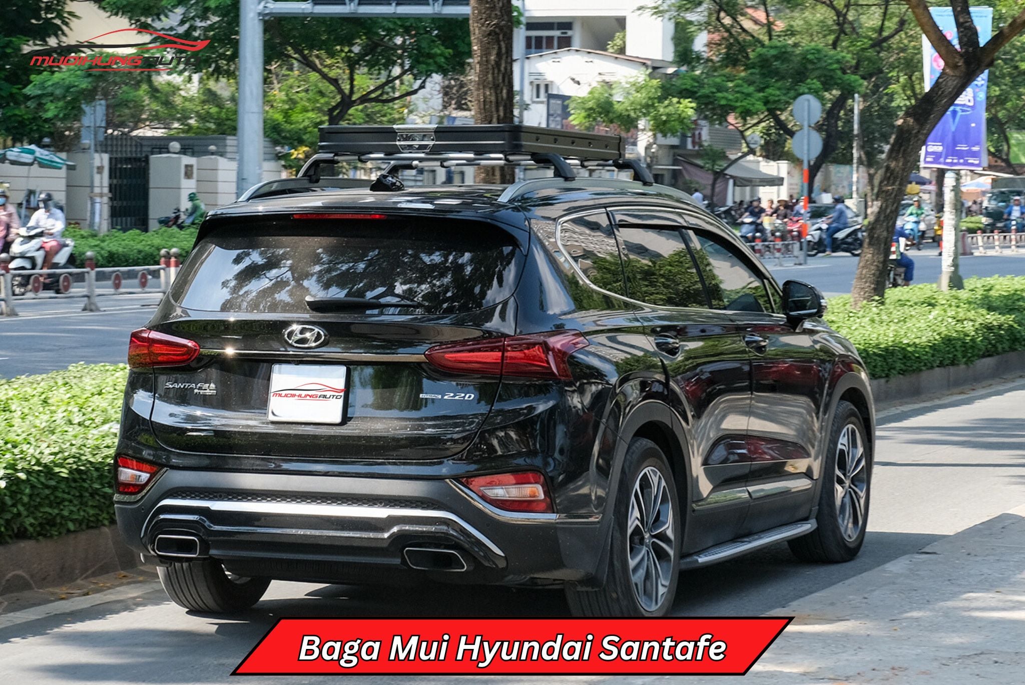 Giá nóc baga mui Hyundai Santafe