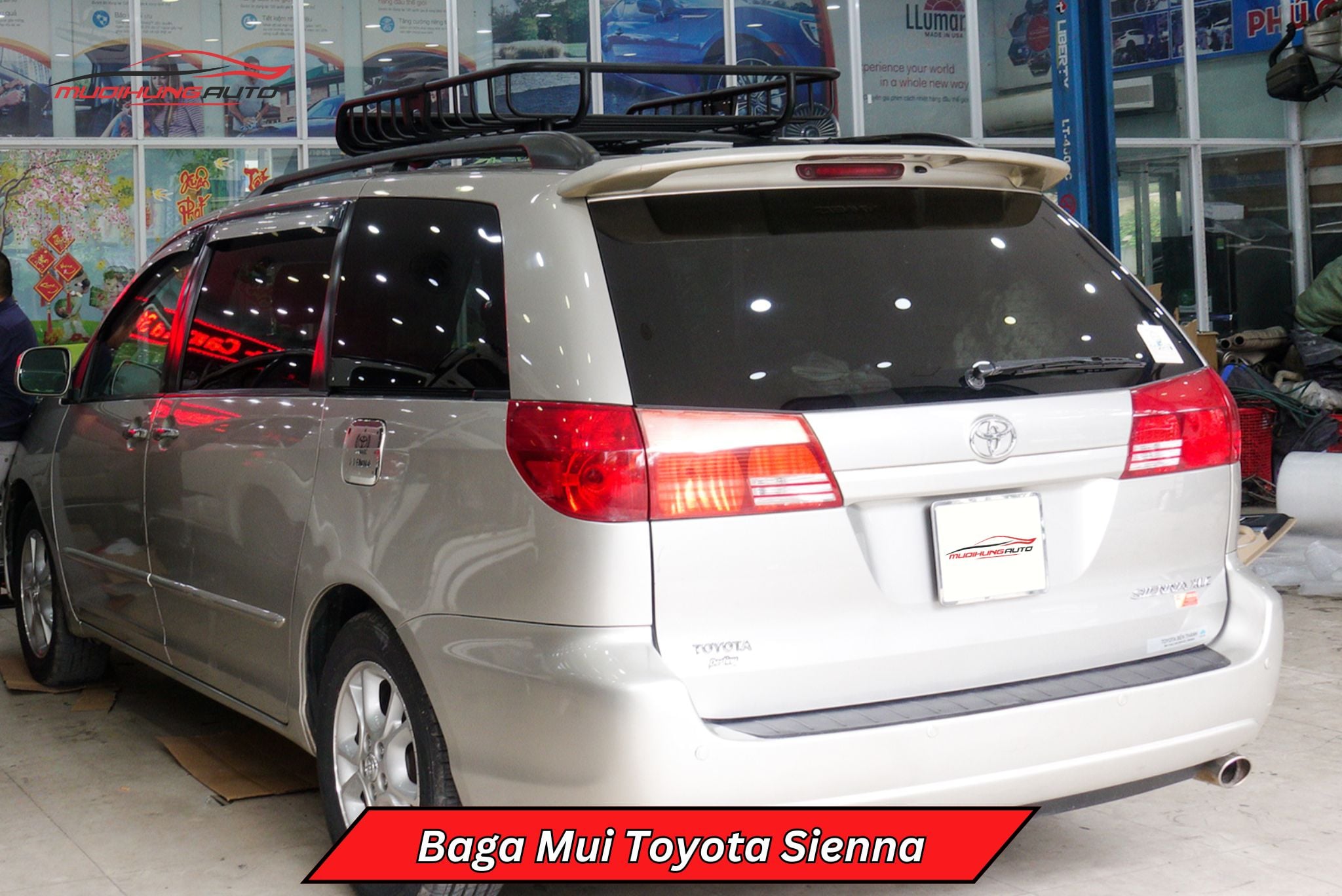 Giá nóc baga mui Toyota Sienna