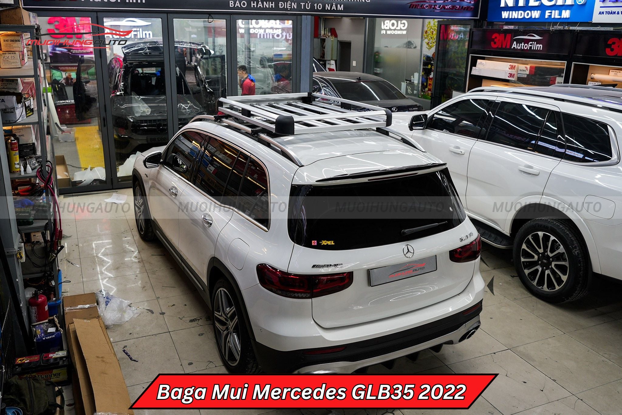 Giá nóc baga mui xe Mercedes GLB35 2022